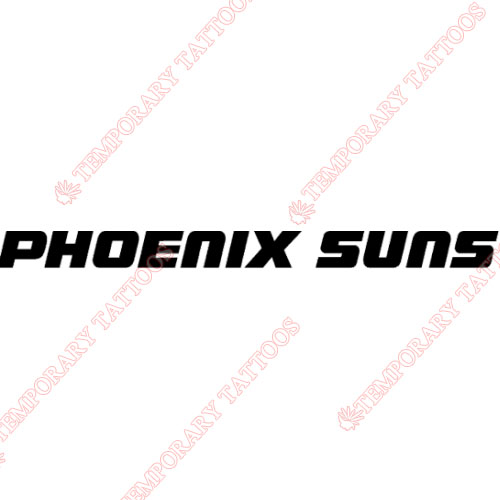 Phoenix Suns Customize Temporary Tattoos Stickers NO.1163